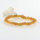 Raw cognac amber chips bracelet